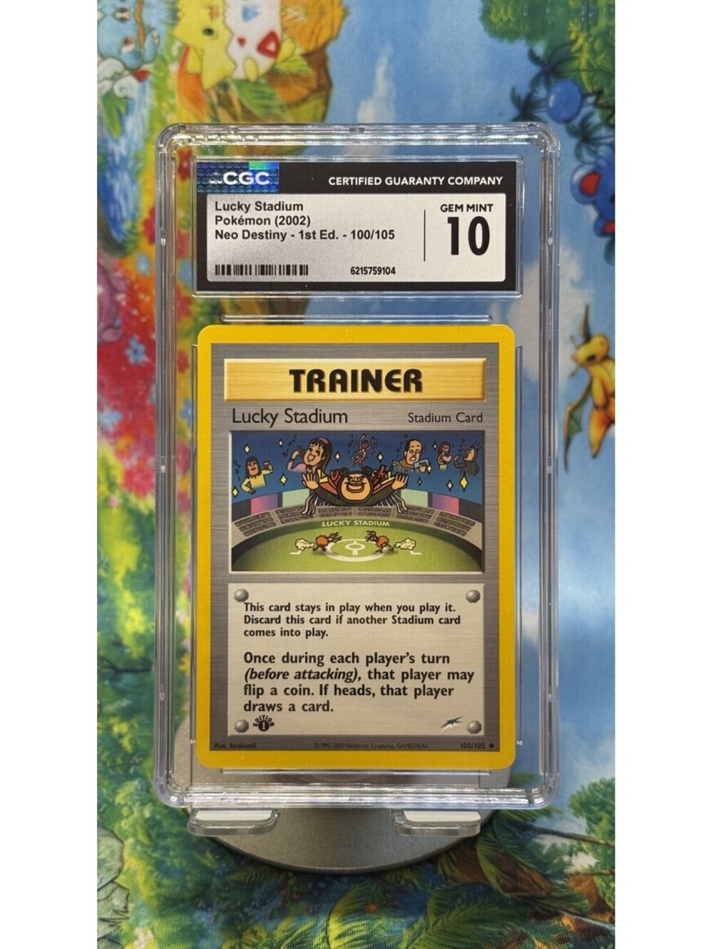 Lucky Stadium Neo Destiny 100/105 1st Ed POP11! CGC 10